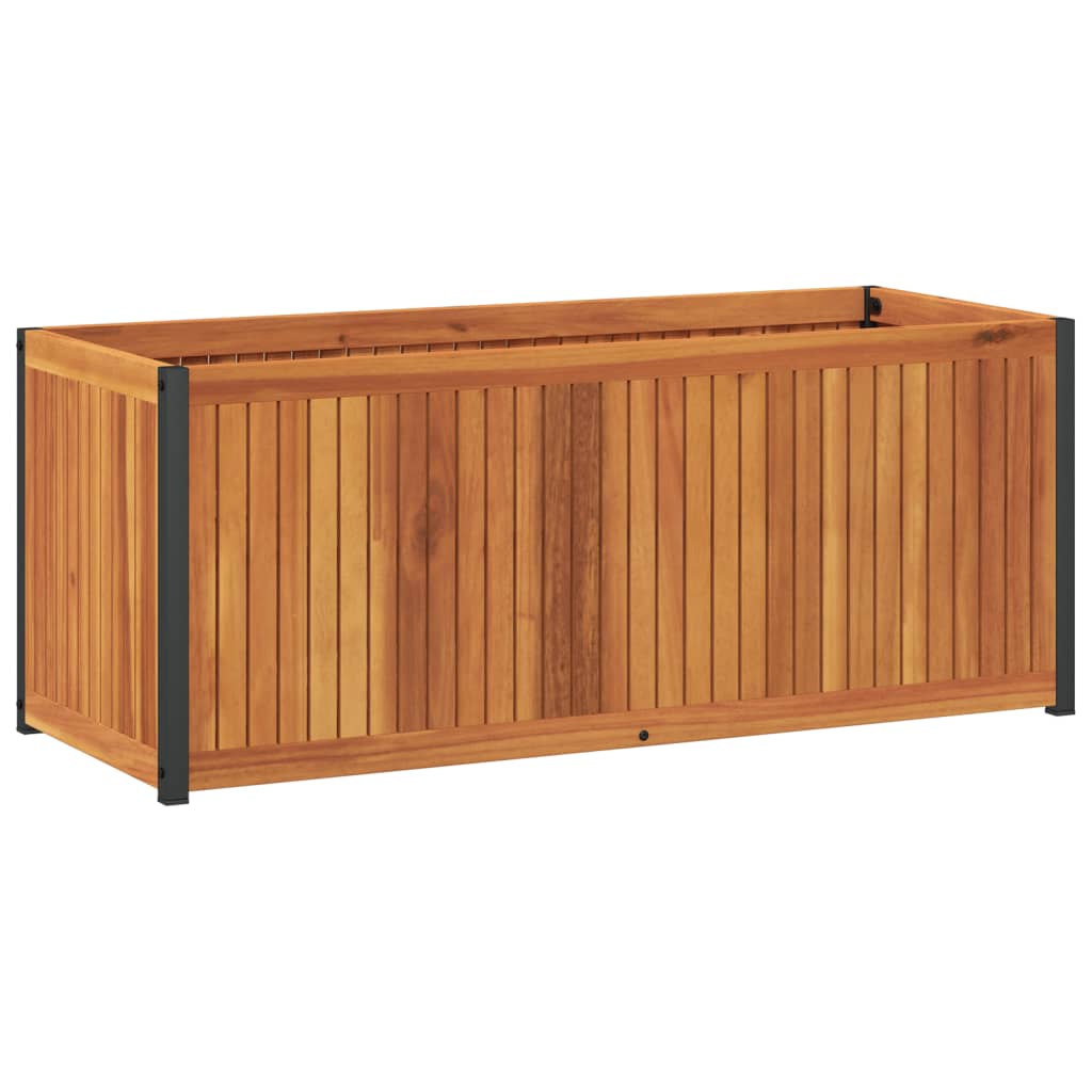 Škatla za načrtovanje Vidaxl 110x45x44 cm Trdni les in jeklo Acacia