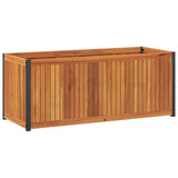 Škatla za načrtovanje Vidaxl 110x45x44 cm Trdni les in jeklo Acacia