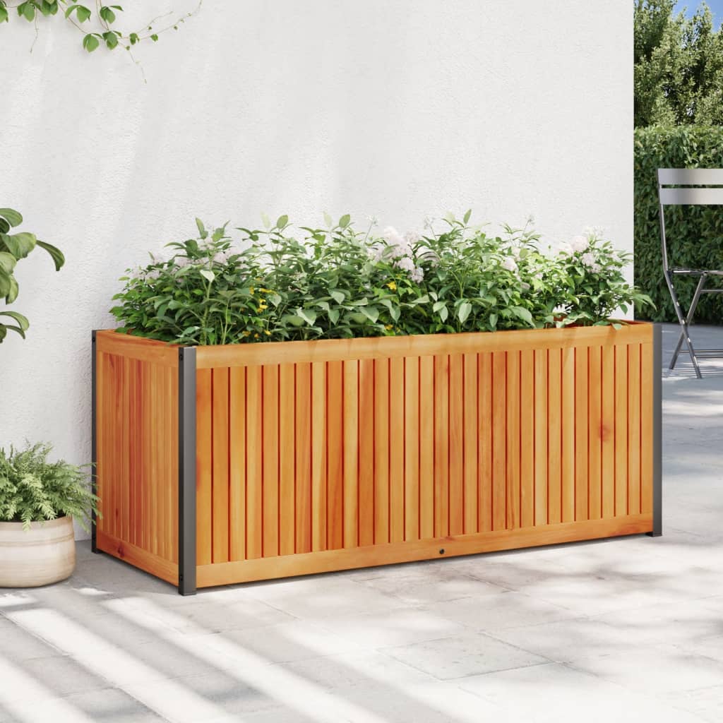 Škatla za načrtovanje Vidaxl 110x45x44 cm Trdni les in jeklo Acacia