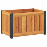 Vidaxl Planning Box 45x30X27,5 cm Pevné akacia dřevo a ocel