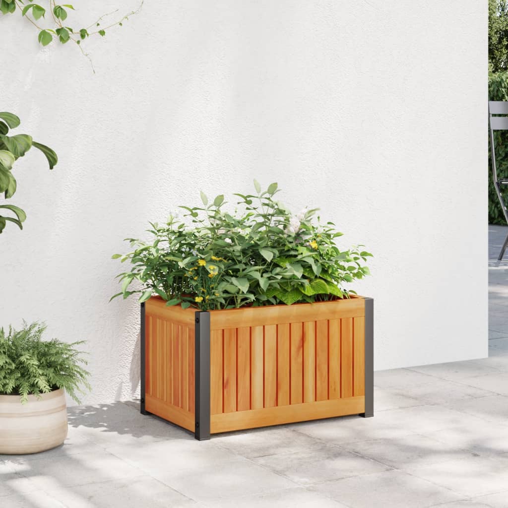 Vidaxl Planning Box 45x30X27,5 cm Pevné akacia dřevo a ocel