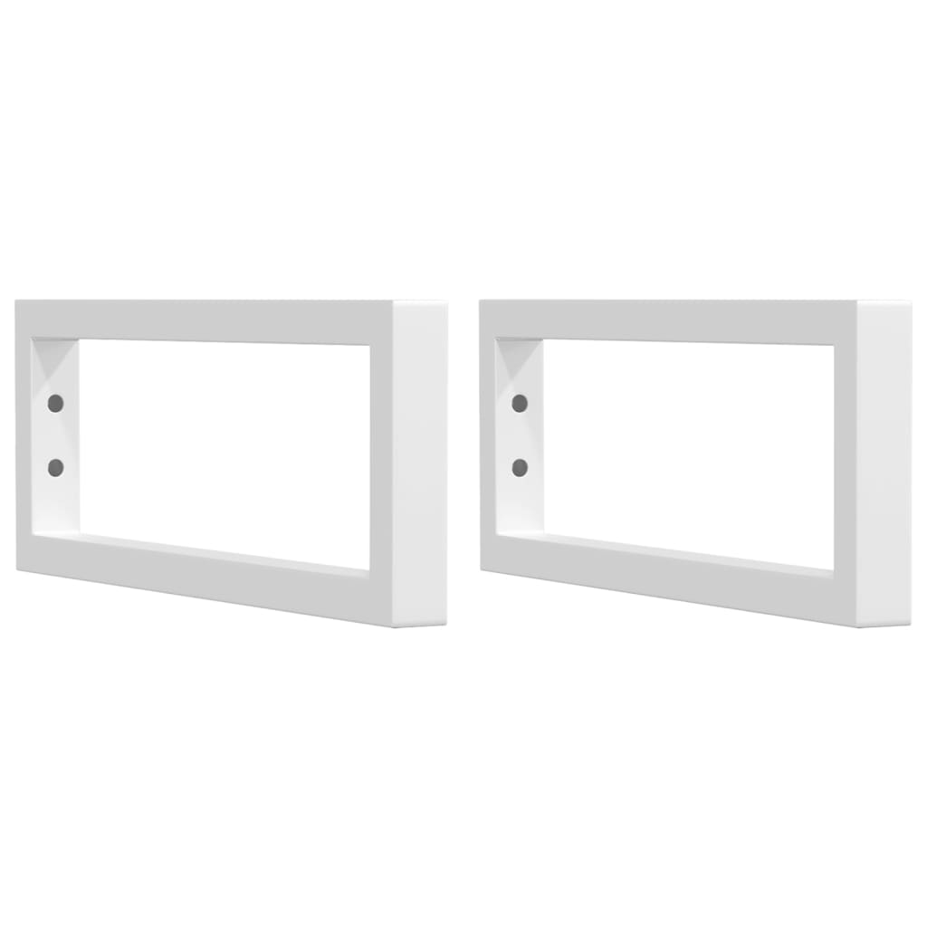 Guardaces de pared Vidaxl para fregadero 2 pc acero rectangular blanco