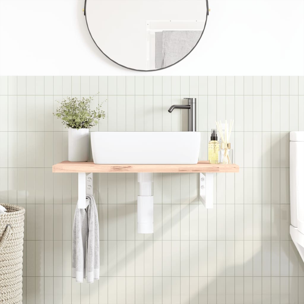 Guardaces de pared Vidaxl para fregadero 2 pc acero rectangular blanco