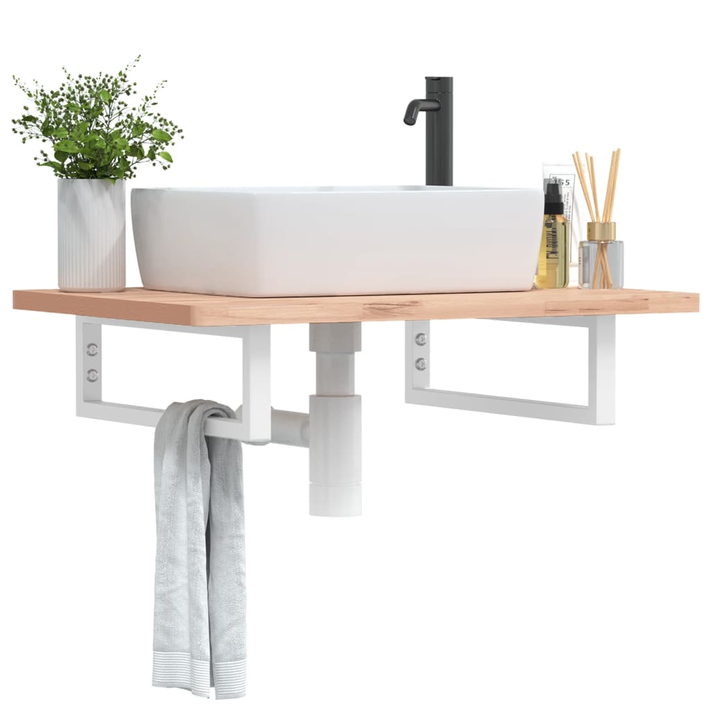 Guardaces de pared Vidaxl para fregadero 2 pc acero rectangular blanco