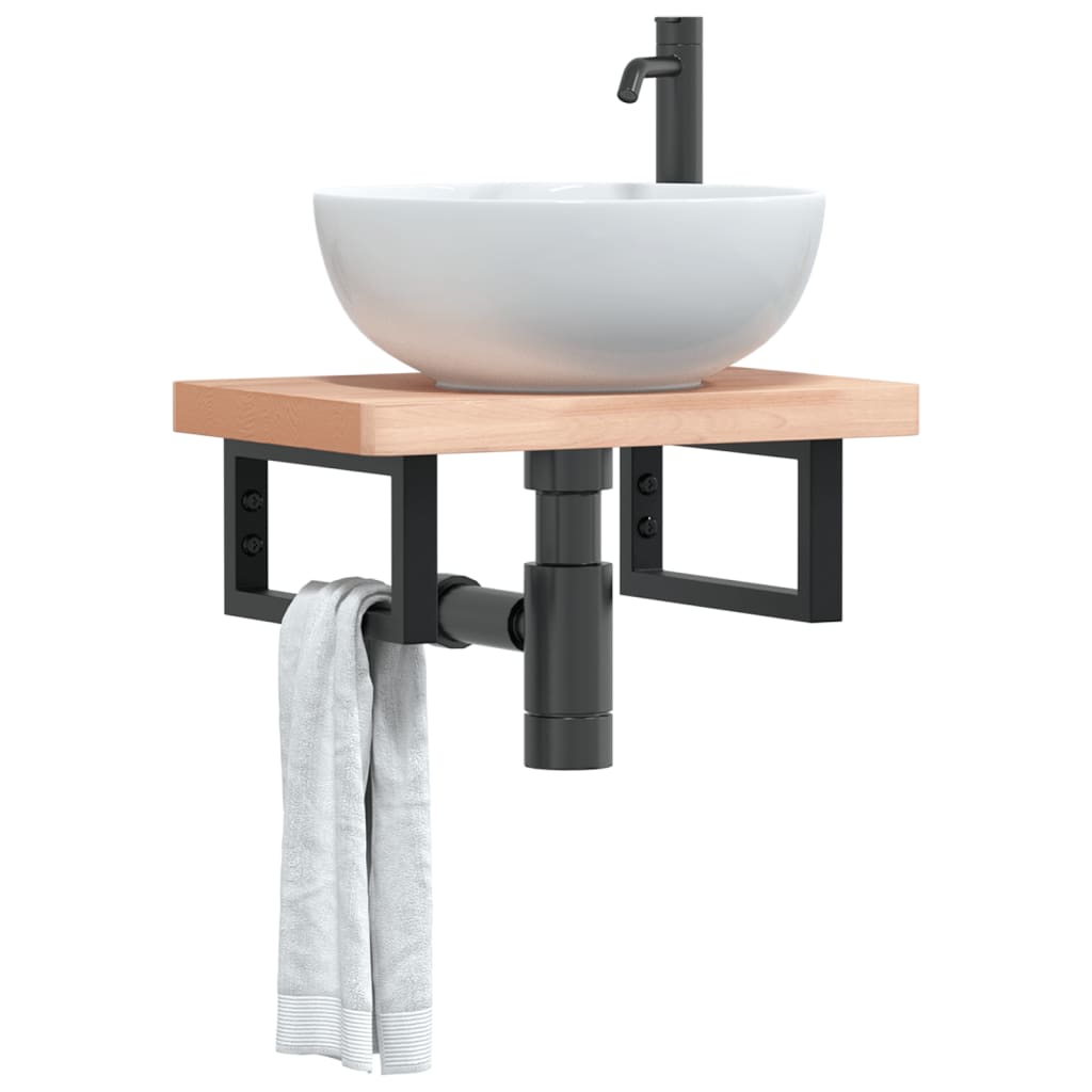 Guardaces de pared Vidaxl para fregadero 2 st rectangular acero negro