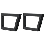 Nástěnné konzoly Vidaxl pro dřez 2 ST Trapezoidální ocel černou