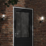 Vidaxl Outdoor wall lamp with Sensor Stainless Steel Black