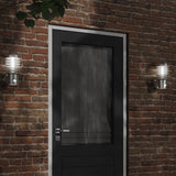 Vidaxl Outdoor Mauer Lampe 2 st mat Sensoren Edelensteier Sëlwerfaarf faarweg
