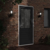 Vidaxl Outdoor Mauer Luede 2 st Stallless Stol schwaarz