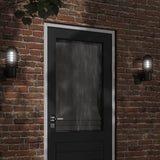 Vidaxl Outdoor Mauer Luede 2 st Stallless Stol schwaarz