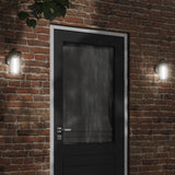 Vidaxl Outdoor Mauer Luede 2 st Stallless Stol schwaarz