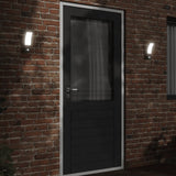 Vidaxl zunanje stenske svetilke 2 ST LED s senzorji Aluminium Black