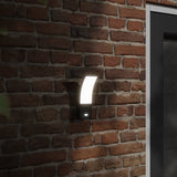 Vidaxl zunanje stenske svetilke 2 ST LED s senzorji Aluminium Black