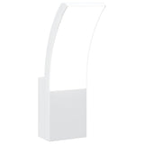 Vidaxl Lámpara de pared al aire libre LED fundido de aluminio blanco