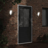 Vidaxl Lámpara de pared al aire libre LED fundido de aluminio blanco