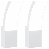 Vidaxl Lámparas de pared al aire libre 2 st White de aluminio fundido