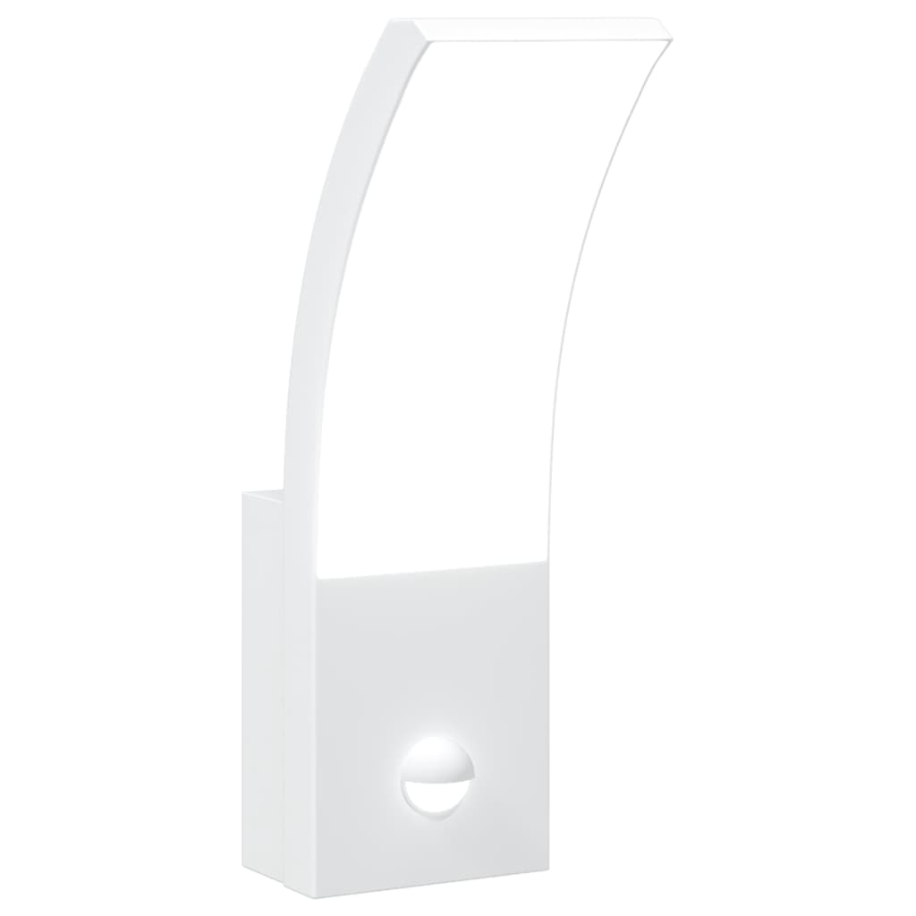 Vidaxl Outdoor wall lamp LED with Sensors cast aluminum white