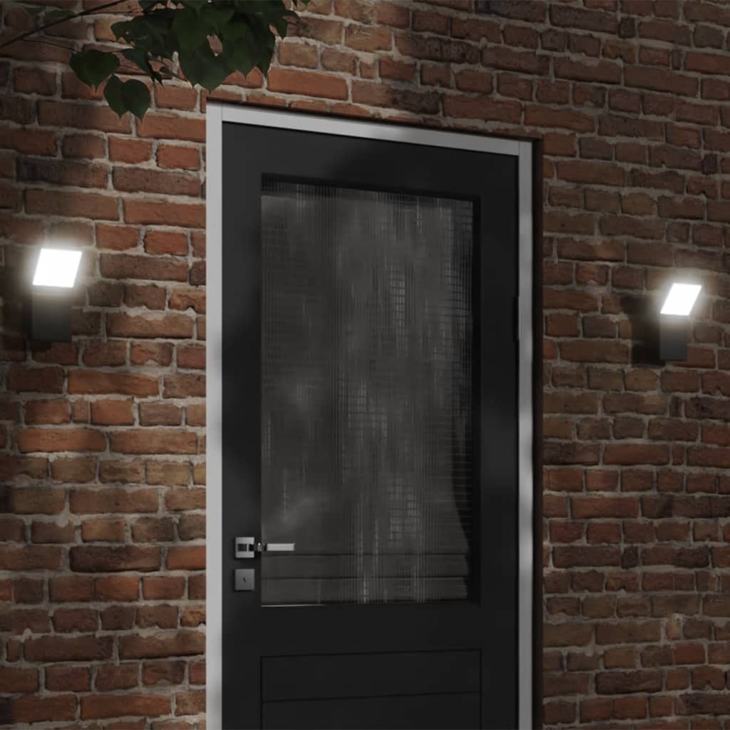 Vidaxl Outdoor wall lamp LED cast aluminum black