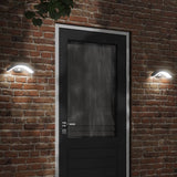 Bidaxl utomhusvägglampa LED med sensorer gjuten aluminium svart