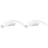 Vidaxl Outdoor Mauer Luede 2 St LED LED Oluminium Wäiss
