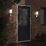 Vidaxl Outdoor Mauer Lampe 2 st mat Sensoren Edelensteier Sëlwerfaarf faarweg