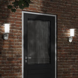 Vidaxl Outdoor Mauer Lampe 2 st mat Sensoren Edelensteier Sëlwerfaarf faarweg