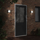 Vidaxl Lámparas de pared al aire libre 2 de acero inoxidable