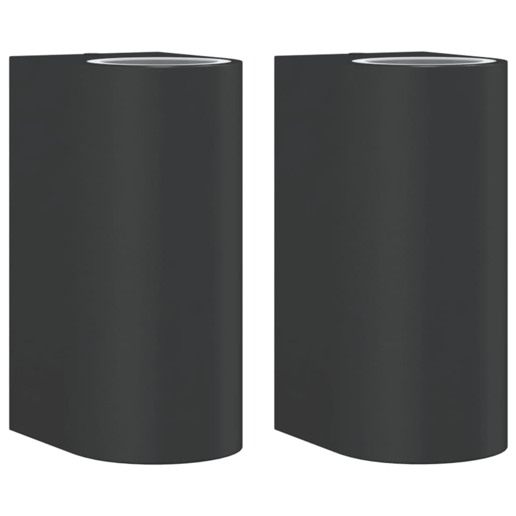 Vidaxl Lámparas de pared al aire libre 2 ALUMINUM ALUMINUM