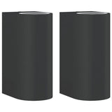 Vidaxl Lámparas de pared al aire libre 2 ALUMINUM ALUMINUM