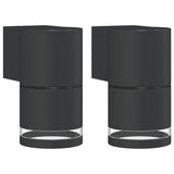 Vidaxl utomhusvägglampor 2 STED ALUMINIUM SVART