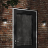 Vidaxl utomhusvägglampor 2 STED ALUMINIUM SVART