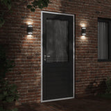 Vidaxl utendørs vegglampe støpt aluminium svart