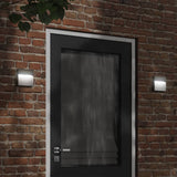 Vidaxl zunanja stenska svetilka LED lito aluminijasta črna