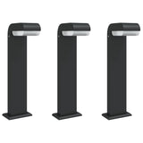 Vidaxl zunanje svetilke, ki stojijo 3 st 50 cm lito aluminij črno