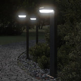 Vidaxl talne svetilke za zunanje 3 st 80 cm lito aluminijasta črna