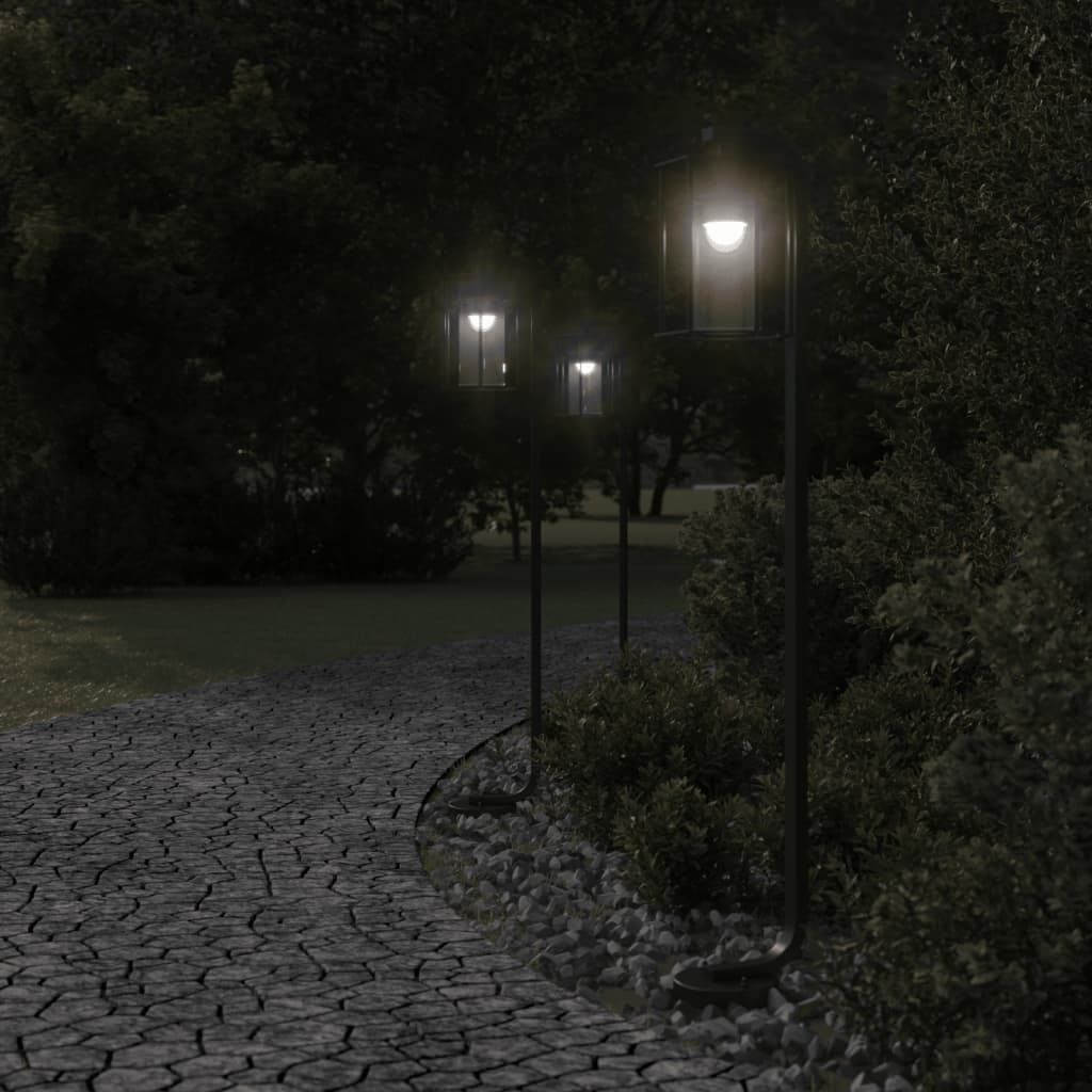 Vidaxl floor lamp for outside 100 cm stainless steel black