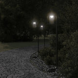 Vidaxl floor lamp for outside 100 cm stainless steel black
