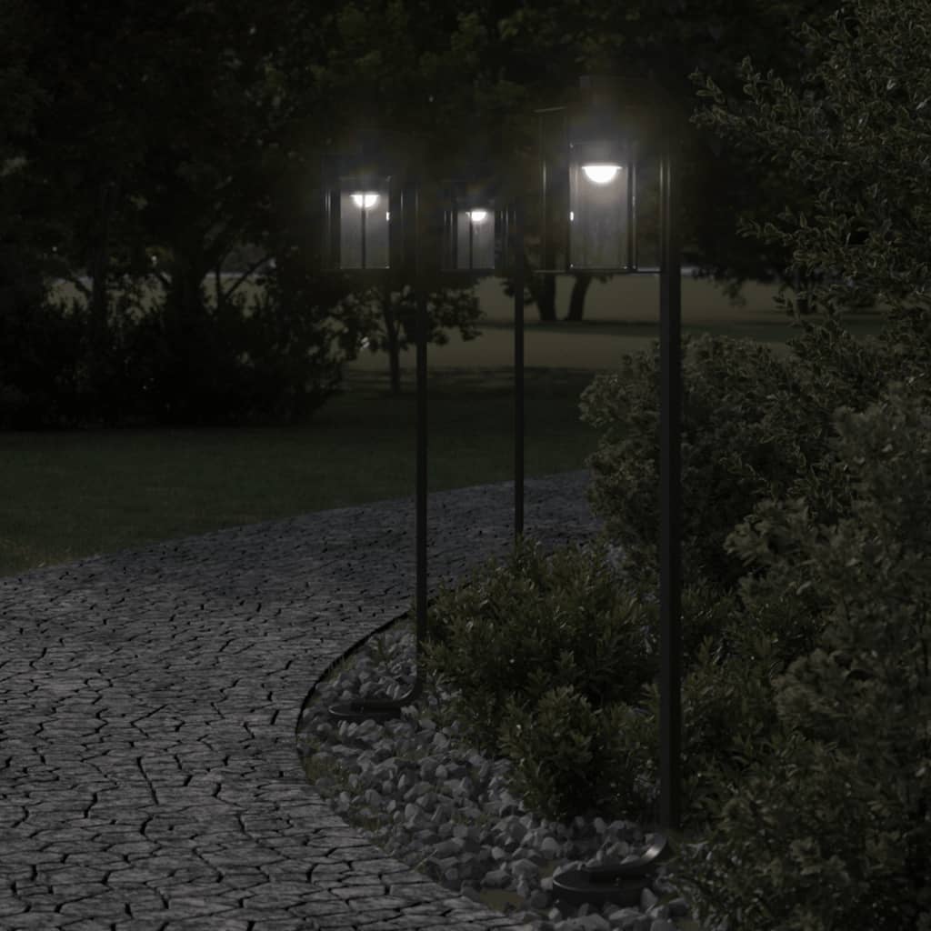 Vidaxl floor lamp for outside 100 cm stainless steel black