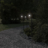Vidaxl floor lamp for outside 3 pc 100 cm stainless steel black