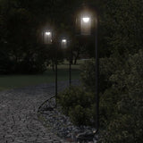 Vidaxl floor lamp for outside 3 pc 100 cm stainless steel black