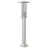 Vidaxl zewnętrzna lampa podłogowa 60 cm ze stali nierdzewnej srebrne