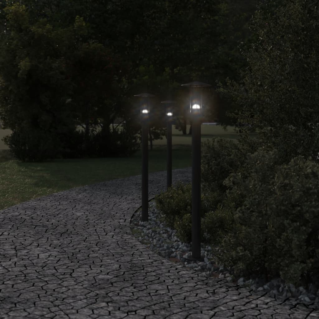 Vidaxl Buedemlamp fir ausserhalb 100 cm Edelstol Black