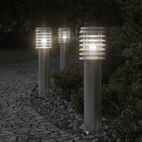 Vidaxl ausserhalb Buedemlampe 60 cm Edelsteier Sëlwerfaarf faarweg