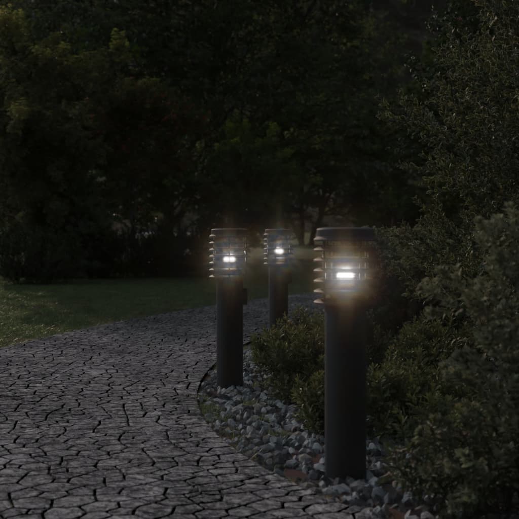 Vidaxl floor lamp for outside 60 cm stainless steel black