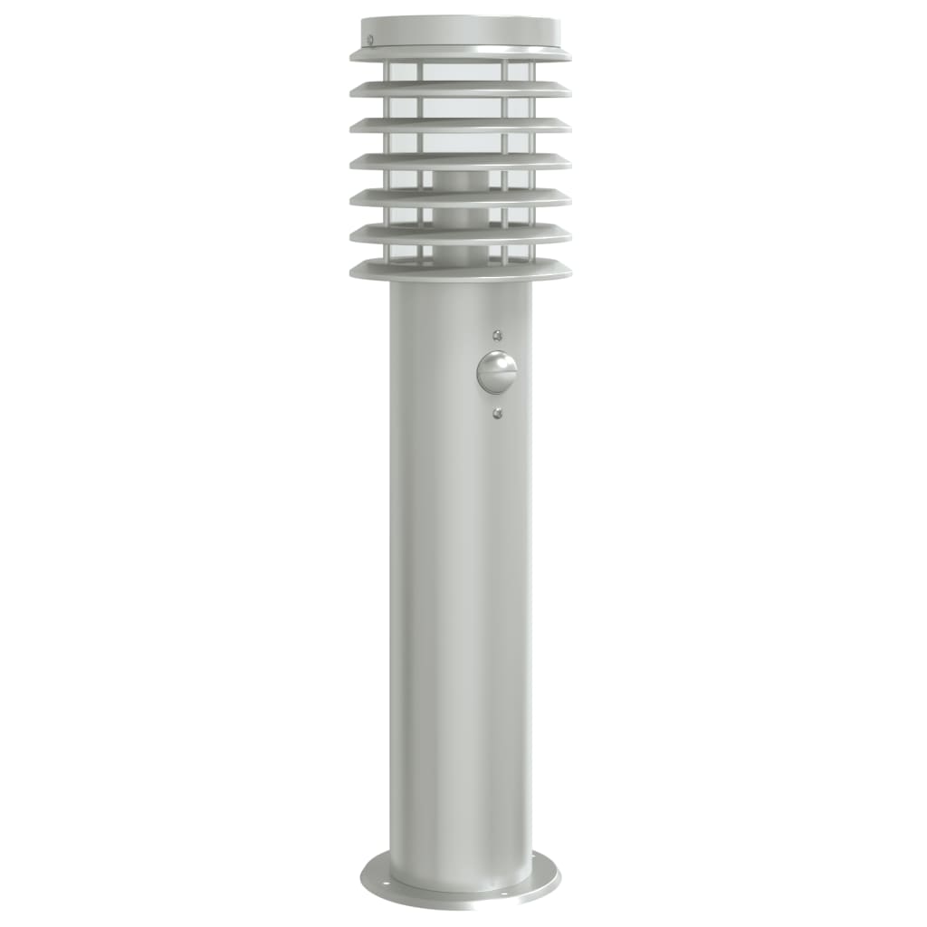 Vidaxl floor lamp for outside with sensor 60 cm stainless steel silver
