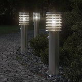 Vidaxl floor lamp for outside with sensor 60 cm stainless steel silver