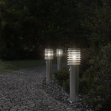 Vidaxl Outside floors 3 st with sensors 60 cm Stainless steel silver