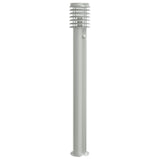 Vidaxl floor lamp for outside with sensor 110 cm stainless steel silver