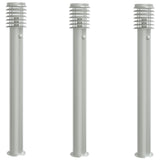 Vidaxl Outside floors 3 st with sensors 110 cm stainless steel silver