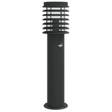 Vidaxl gulvlampe til udvendig med sensor 60 cm rustfrit stål sort